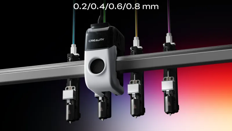Creality K3 เผยสเปกเครื่องพิมพ์ 3 มิติสลับหัวฉีดอัตโนมัติ