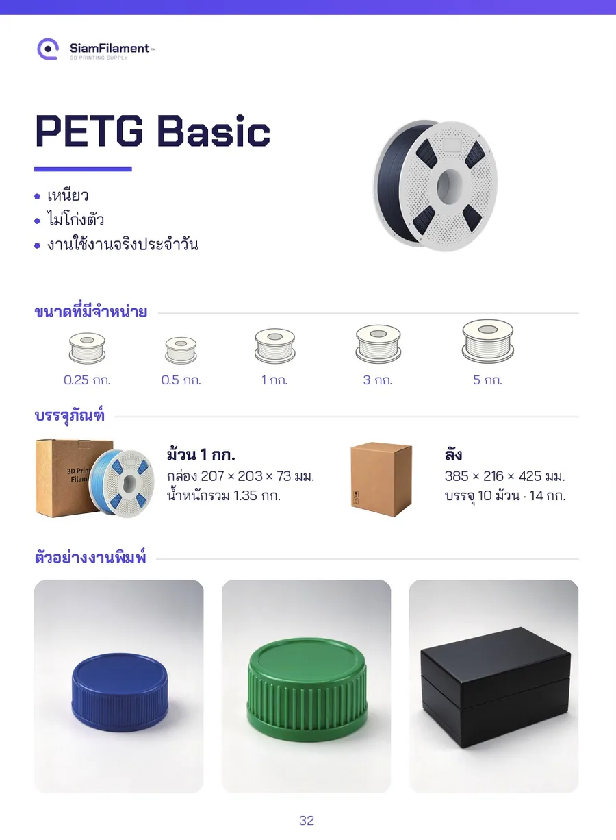 PETG (มาตรฐาน) - Red