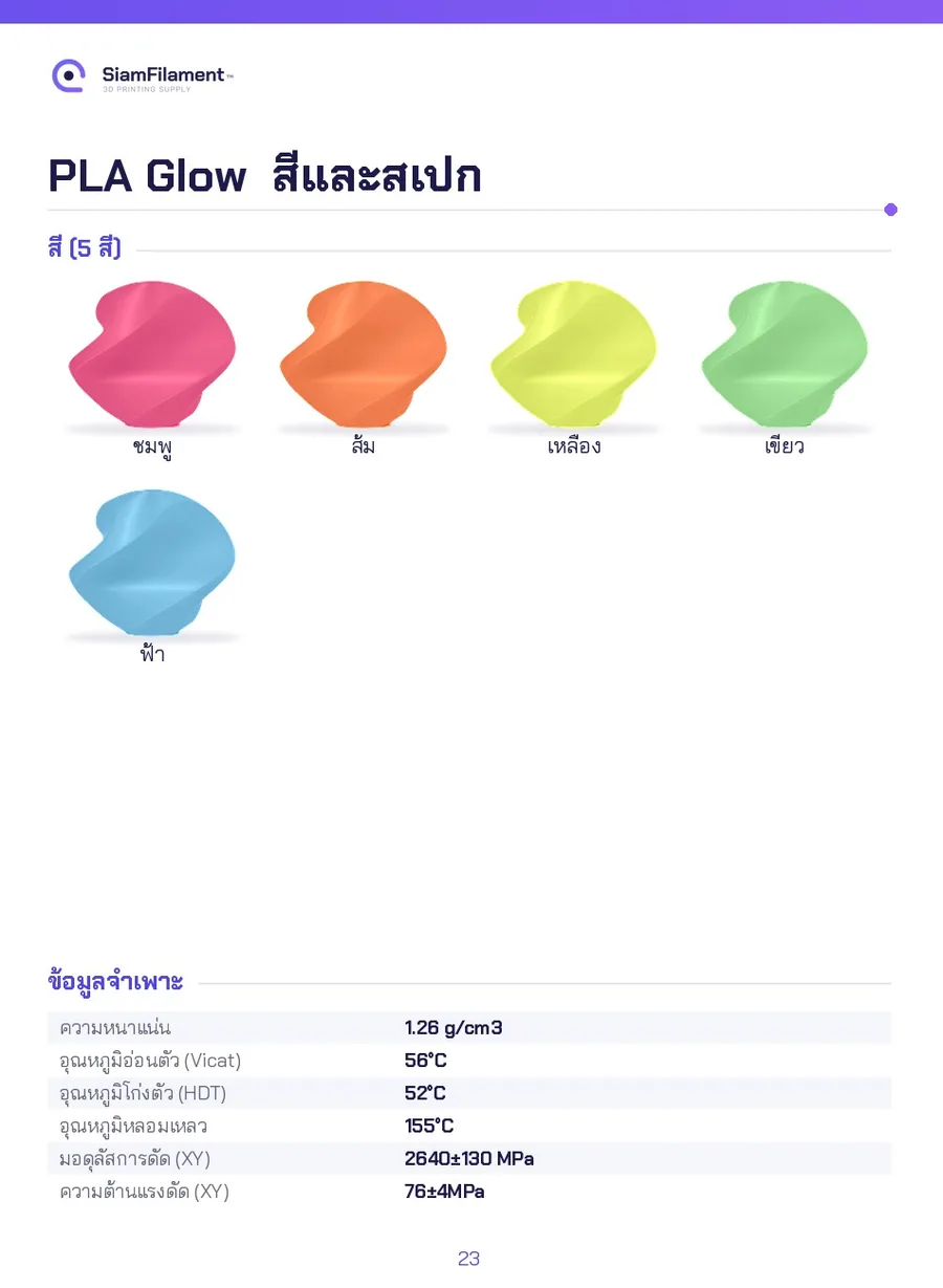 PLA Glow - pink