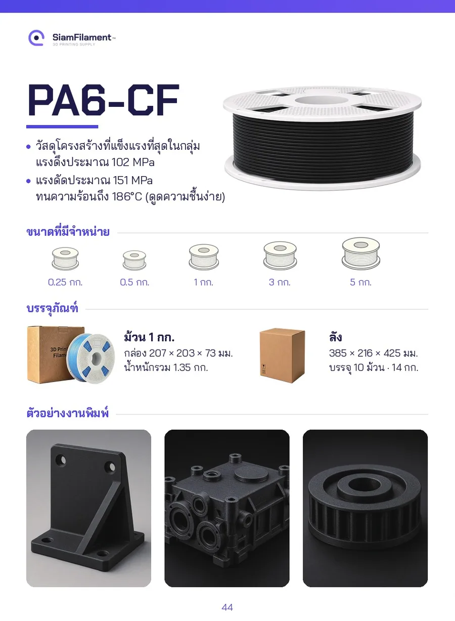 PA12 ผสมคาร์บอนไฟเบอร์ - Black