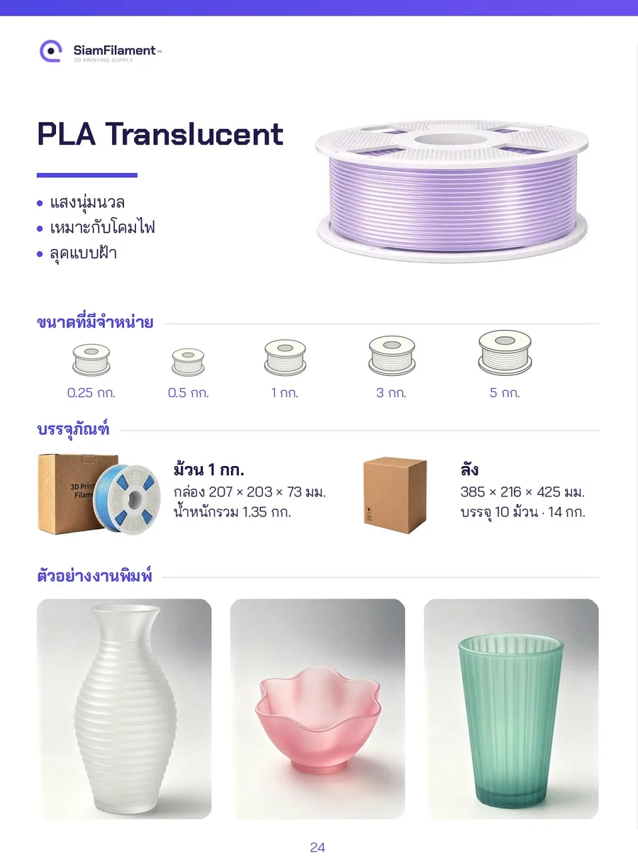 PLA Translucent - blue